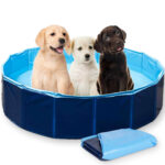 Frummel Honden Zwembad – Waterpret Opzetzwembad Huisdier – Blauw – 80 x 20cm – Opvouwbaar